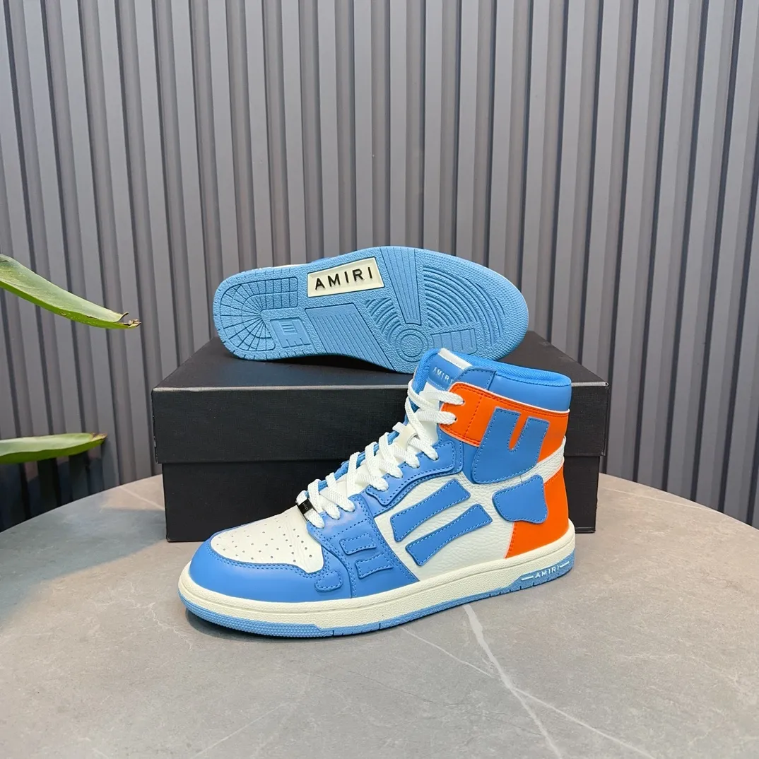 Men's shoes💰620💰 AMIRI AMIRI trendy brand hot sale🔥 Available all year round✅Couples💑 Official website synchronization Imported fabrics 1⃣️ratio 1⃣️Re-engraved, original factory special original sole, 35-45 (38.45. Non-refundable)